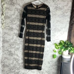 Elegant Black Lace Dress